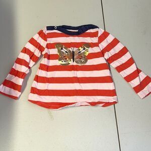 Child of mine striped butterfly shirt